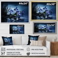 thumbnail image 4 of Designart "Winter'S Violet Charm" Violets Floater Framed Wall Art Living Room, 4 of 5