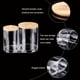 thumbnail image 4 of 2 juegos de bastoncillos de algodón acrílicos para guardar discos de maquillaje, contenedores para bastoncillos, soportes para bastoncillos de algodón con tapa de bambú., 4 of 6