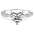 thumbnail image 4 of IGI Certified 3 Carat Heart Shape Lab Grown Diamond Engagement Ring | 14K White Gold |Nomi Classic Eternity Lab Diamond Ring | FG-VS3-VS2 Quality Friendly Diamonds, 4 of 6