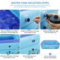 thumbnail image 3 of ” Inflatable Swimming Pool Padding Swim Centre Pools Children Bathing Tub Rectangular for Kids Adults Family Indoor Outdoor Garden Toys Game Above Ground  Backyard  Garden  Summer Water”, 3 of 5