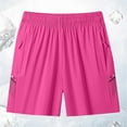 thumbnail image 7 of QIJIE Women's Bermuda Shorts Jersey Shorts with Deep Pockets 16" Long Shorts for Women Lounge Walking Athletic Hot Pink Hot Pink #51, 7 of 7