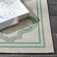 thumbnail image 5 of SAFAVIEH Machine Washable Rug Indoor/Outdoor Bermuda Collection - Bermuda Tamaya Geometric Machine Washable Indoor/Outdoor Area Rug, Beige/Green, 6'7" x 6'7" Round, 5 of 6