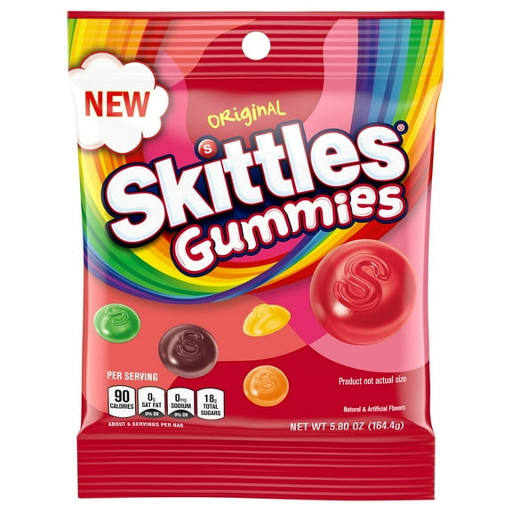 3 Pack of Skittles Original Gummies - 5.8 oz (Packaging Varies)