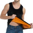 thumbnail image 4 of Minnieouse 2 piezas de ropa interior térmica para hombre, chaleco para clima frío sin mangas, Top básico de Color sólido, ropa Base informal cómoda Camisetas Negro Minnieouse AP013331-01, 4 of 6