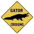 thumbnail image 1 of Crosswalks Gator Silhouette 12"" X 12"" Letrero De Aluminio (X410), 1 of 3