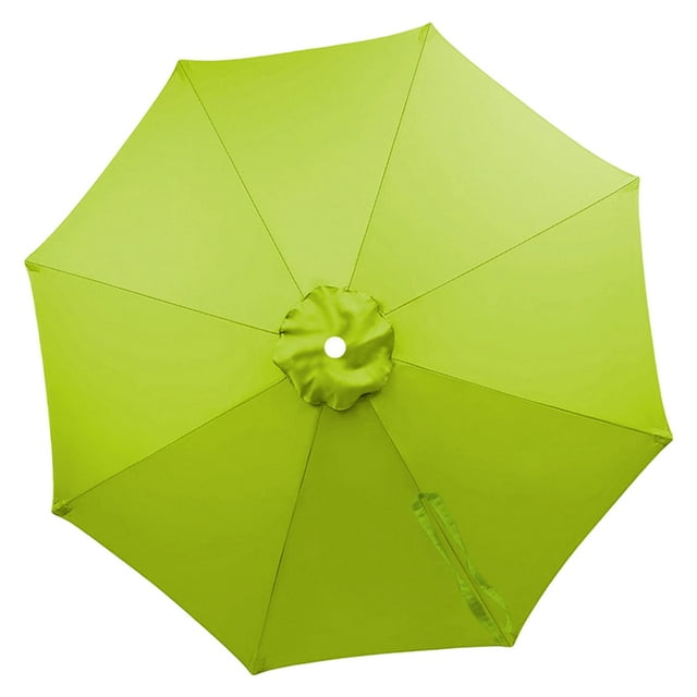 koolsoo Outdoor Umbrella Canopy 6 Ribs Sun Shade Umbrella Canopy for Yard Pool Beach Green 270cm