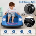 thumbnail image 4 of Gymax 12V Electric Kids Ride on Bumper Car Battery Powered Bumping Car w/ Remote Control Navy, 4 of 10