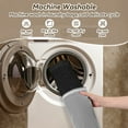 thumbnail image 4 of SIXHOME Bathroom Rugs Waffle Bath Rug Super Soft Absorbent Non Slip Bath Mat Beside Tub Rubber Backed Machine Washable Bathroom Rugs with Tassels Boho Bathroom Decor 20" x 32" Black, 4 of 7