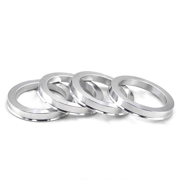 DCVAMOUS Anillos centrados de buje de aleación de aluminio 74.1 a 64.1, juego de 4 – Bujes de espiga de rendimiento para bujes de vehículos de 64,1 mm y orificio central de rueda de 74,1 mm, compatibl
