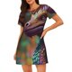 thumbnail image 1 of Disketp Rainbow Scales Fantasy Dragon para Camisón Corto de Manga Corta para Mujeres, Camisón Cómodo con Escote Redondo, Bonito y Confortable, 1 of 6