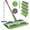 Green, variant on Microfiber Mops for Floor Cleaning, Extra Large Industrial Mop,Floor Commercial Mop for Wet & Dry Use, Flat Mops for Hardwood, Vinyl, Laminate, Tile Floors, 5 Reusable & Washable Pads