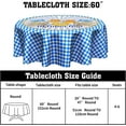 thumbnail image 2 of Oktoberfest Tablecloth Blue White Check Octoberfest Round Tablecloth 60 Inch German Bavarian Table Cloth for Farmhouse Kitchen Decor Polyester Fabric Blue Table Cover for Party Outdoor Camping, 2 of 6