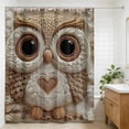 thumbnail image 6 of Fasiaou Faux Embroidery Animal Print Shower Curtain Waterproof Bathroom Decor with Rustproof Grommets Modern Polyester Fabric for Bathroom and Shower Textured Design Home Decor Accessory, 6 of 6
