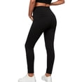 thumbnail image 4 of Karymi Pants for Women Solid Casual Pants, Elastic Belly Support High Waist Slim Ankle Trousers, Non-restrictive Pregnancy Pants with Side Pockets, 4 of 9