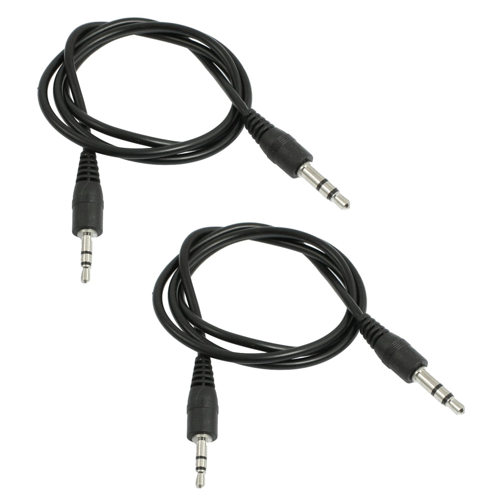 SNOWINSPRING 2X 23 Inch Long 2 5mm Male To 3 5mm Male Audio Adapter snowinspring-2x-23-inch-long-2-5mm-male-to-3-5mm-male-audio-adapter