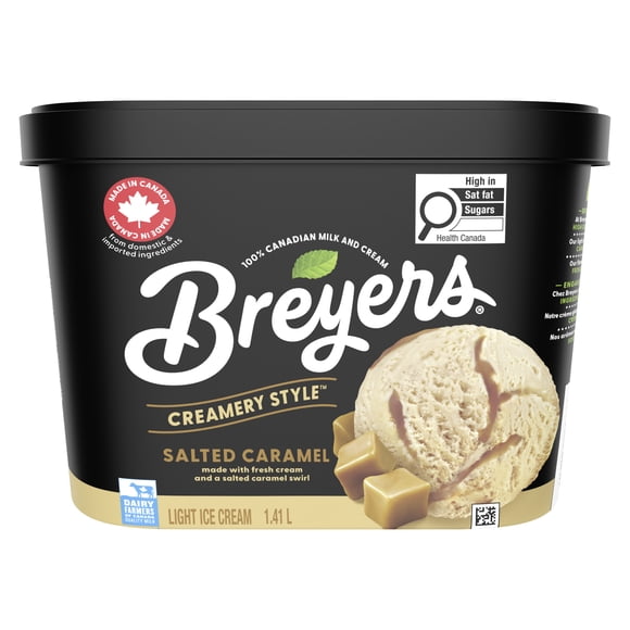 Crème Glacée Légère Breyers Style Crèmerie Caramel Salé 1.41 L