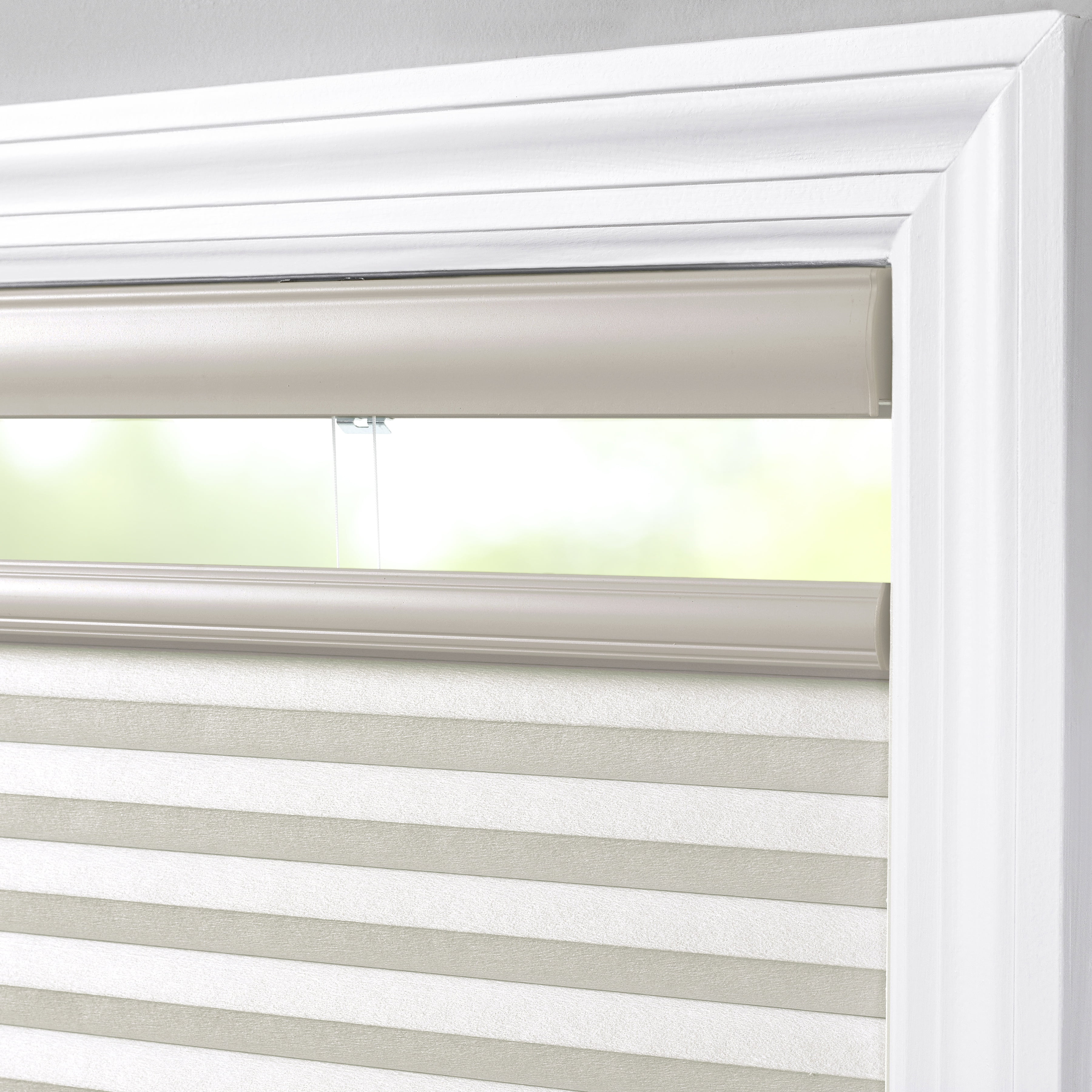 Coverscaped Top-Down Bottom-Up Cellular Shade, Room Darkening Alabaster, 24" x 72"