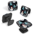 thumbnail image 2 of 4 Pcs Cabinet Handle Drawer Pulls Christmas Snowman Knobs with Screws Square Furniture Office Cabinet Knob Decoration, 2 of 7