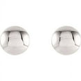 thumbnail image 2 of FB Jewels 14K White Gold Convex Circle Earrings, 2 of 2