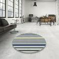 thumbnail image 4 of Ahgly Company Machine Washable Indoor Rectangle Transitional Purple Navy Blue Area Rugs, 5' x 8', 4 of 7
