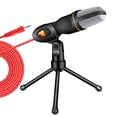 thumbnail image 1 of EeaseCA Tripod Microphone and Stand Voice Tube Stand Holder Microphone Accessories for PC Computer Live Streaming Device (Black), 1 of 7