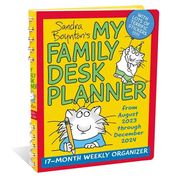Sandra Boynton's My Family Desk Planner 17Month 20232024 Weekly