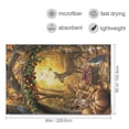 thumbnail image 4 of Thanksgiving Fairy Forest Throw Blanket 60" x 90" Soft and Warm Blankets for Couch Sofa and Bed, 4 of 7