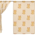 thumbnail image 3 of Coolnut 2PCS Sheer Curtains, 78"x55" Animal Pet Cat Gauze Door and Window Voile Curtain Panels for Bedroom Living Room, 3 of 4
