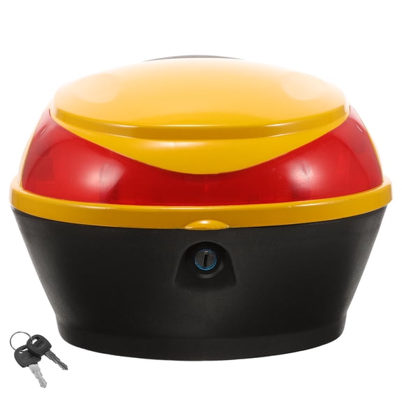 WHAMVOX Motorcycle Tail Box Small Motorcycle Rear Storage Box Universal Motorcycle Trunk