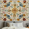 thumbnail image 2 of Shiartex  Wall Tapestry Bohemian - Floral Vine Wall Hanging Celestial Sun Moon and Star Tapestries Hippie Home Decor Boho Tapestry for Bedroom Aesthetic (Cream) 50x40inch, 2 of 6