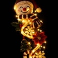 thumbnail image 6 of Clearance!Merry Cascade Glowing Snowman Christmas Door Hanger, Warm Led Lighted 3D Dimensional Holiday Hanging Decor, for Front Door, Wall, Window & Covered Indoor Outdoor Entryway,Home Decorations, 6 of 8