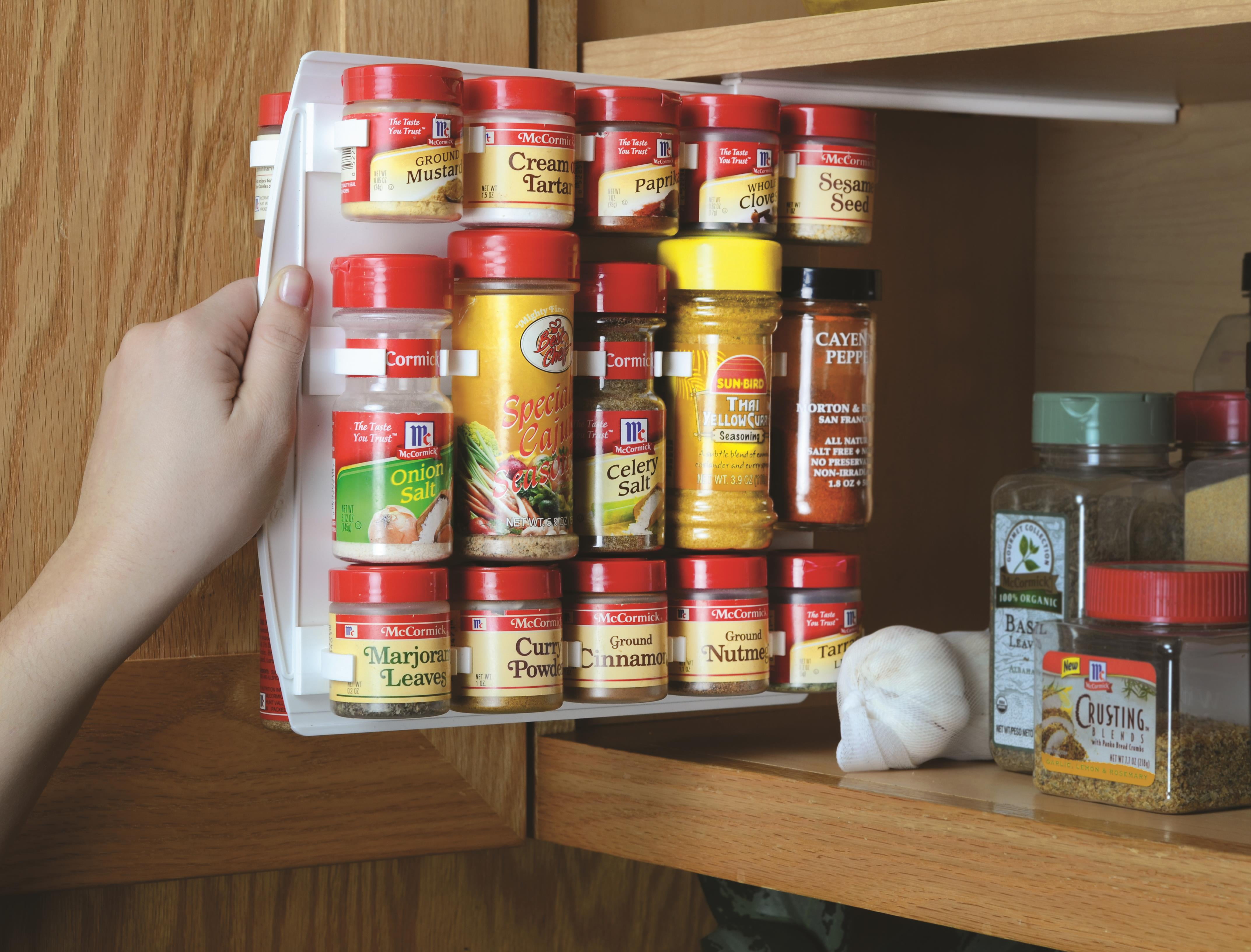 20 Cabinet SpiceStor Organizer Jar Rack Door Spice Clips Home/Kitchen Useful New TM KuierShop