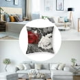 thumbnail image 5 of nygtbtfer Set of 2 Flower Throw Pillow Covers Decorative Pillow Covers Sofa Pillow Cover Pillow Case ( ) White, 5 of 7