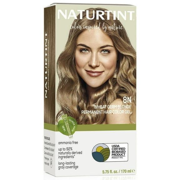 Naturtint 8N Wheat Germ Blonde Permanent Hair Colorant - 5.6 oz, 2 pack