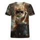 thumbnail image 4 of Tops para hombre, blusas y camisas de cuello redondo y manga corta para hombre. Moda para hombre, blusas casuales de cuello redondo con estampados modernos y novedosos. Camisas de manga corta y cuello, 4 of 5