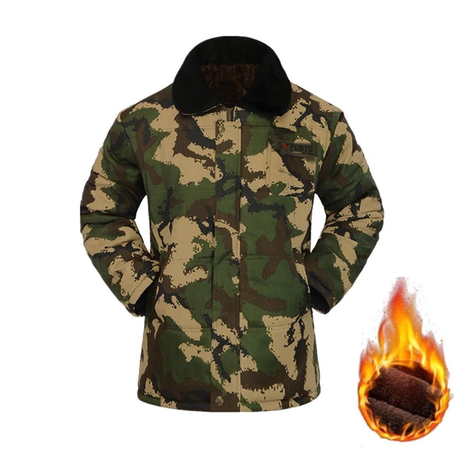 Chaquetas de invierno gruesas Wancir para hombre con capucha, forro polar, chaquetas militares de algodón, chaquetas de trabajo con bolsillos cargo, ropa exterior