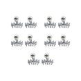thumbnail image 2 of 5 piezas de aretes de circón para niñas hermosas, accesorio de moda, aretes pequeños, regalo de festival, vestido femenino, adorno blanco S Ropa, zapatos y accesorios Miscelánea Blanco M Minnieouse AP009683-03B, 2 of 6