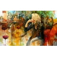 thumbnail image 2 of Zakrynycny, Viktor 14x10 Gold Ornate Wood Framed with Double Matting Museum Art Print Titled - Unknown in a Tiger Scarf, 2 of 4