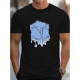thumbnail image 1 of [Pure Cotton G500 T-shirt] Pure Cotton G500 Men's T-shirt - Colorful Melting Ice Block Comfort Fit, 1 of 6