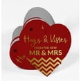 thumbnail image 3 of Inkdotpot Hugs & Kisses From The Wedding Bottle Tag Real Gold Foil Favor Hang Tag 100 Pack, 3 of 6