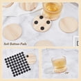thumbnail image 6 of 30Pcs Wooden Drink Coasters Cup Mats Pot Mats with 60Pcs Round Self Adhesive Foam Feet Bumpers Absorbent Flat Round Coasters for Coffee Table Heat Resistant Tabletop Protection 5x0.5cm BurlyWood, 6 of 6