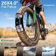thumbnail image 6 of Rexei Yeki 26" Fat Tire EBike, 560W Electric Bike for Adults, 48V 15AH Battery, 28 MPH Max Speed, 7-Speed , 500 lbs, Front Suspension, Dual Disc Brakes, LCD Display, Class3 UL2849, 6 of 9