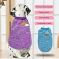 thumbnail image 2 of Billuyoard Ropa para perros, suéter para mantener el calor para mascotas, dulce regalo, chaleco transpirable para cachorros, camisa para Ropa para mascotas Azul claro SG, 2 of 6