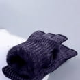 thumbnail image 4 of Lovzfmll Unisex Knit Convertible Gloves, Flip Top Outdoor Winter Gloves, Plush Thickened Warm Handwear for Urban and Outdoor, Navy, 4 of 4