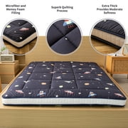 MAXYOYO Extra Thick Futon Floor Mattress, Padded Japanese Folding Roll up Mattress, Portable Mattress Shikibuton, Full