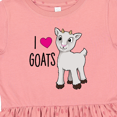 thumbnail image 4 of Inktastic I Love Goats Cute Goat Girls Toddler Dress, 4 of 5