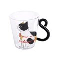 thumbnail image 1 of Bearachild Vaso de vidrio para beber, soporte para bebidas para el hogar, taza para desayuno, jugo, bebida de leche, tazas para beber agua, regalo de Juegos de servir café y té Tipo 4 Bearachild HA081180-04, 1 of 6