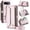 Pink, variant on For Google Pixel 11 Pro XL Case Crossbody Wallet PU Leather Magnetic Flip Folio Wristlet Shoulder Strap 3-in-1 Crossbody Phone Case with Card Slots Zipper Pocket for Women Men,Black