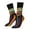 2 Black-1, variant on Chameleon Panther On Colored Pencils Pattern Sport Socks for Women and Men Crew Socks Sporty Calf Socks Casual Socks