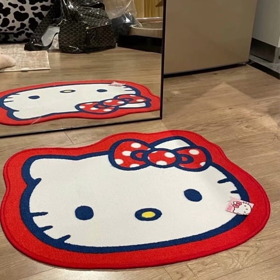 KT Cat Home Carpet/Rug Absorbent and Dirt-resistant Mirror Front Carpet Bedroom Bedside Soft Carpet Bathroom and Toilet Anti-slip Rug Foot Mat